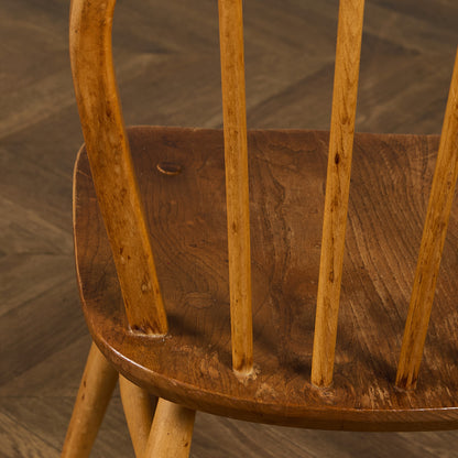 ヴィンテージ 4本 スポーク フープバックチェア ラウンドゴールドラベル