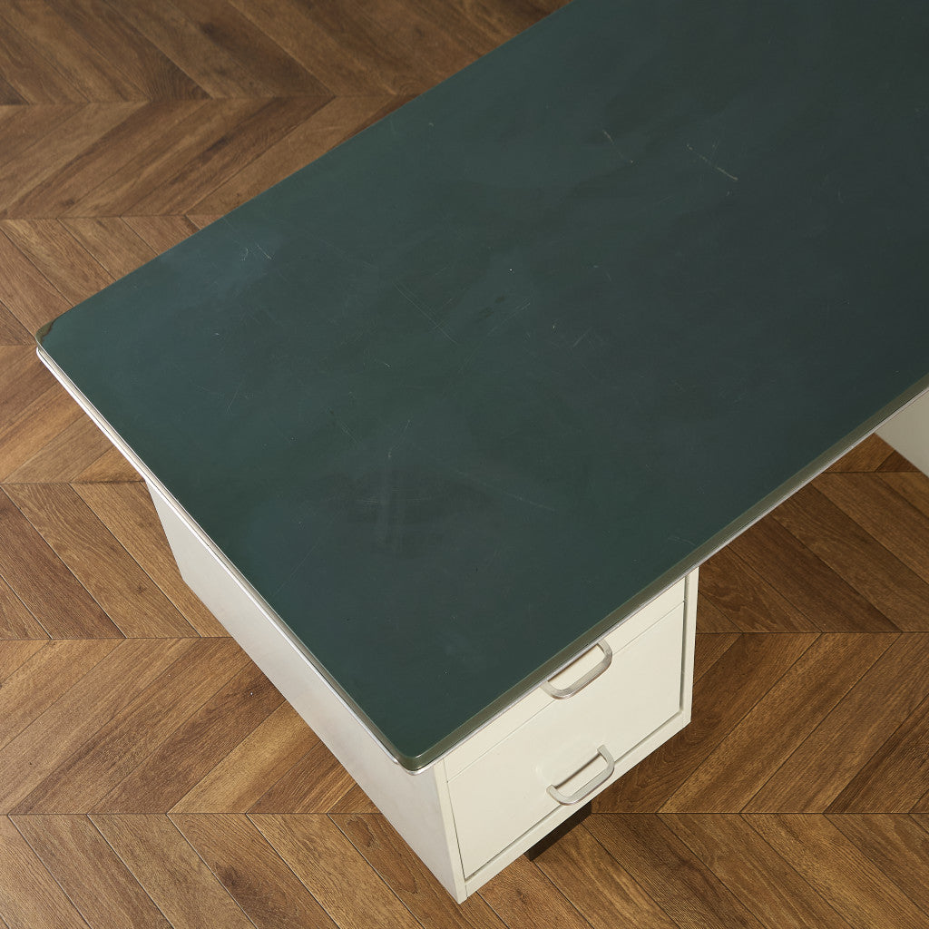 英国 ヴィンテージ 両袖 デスク