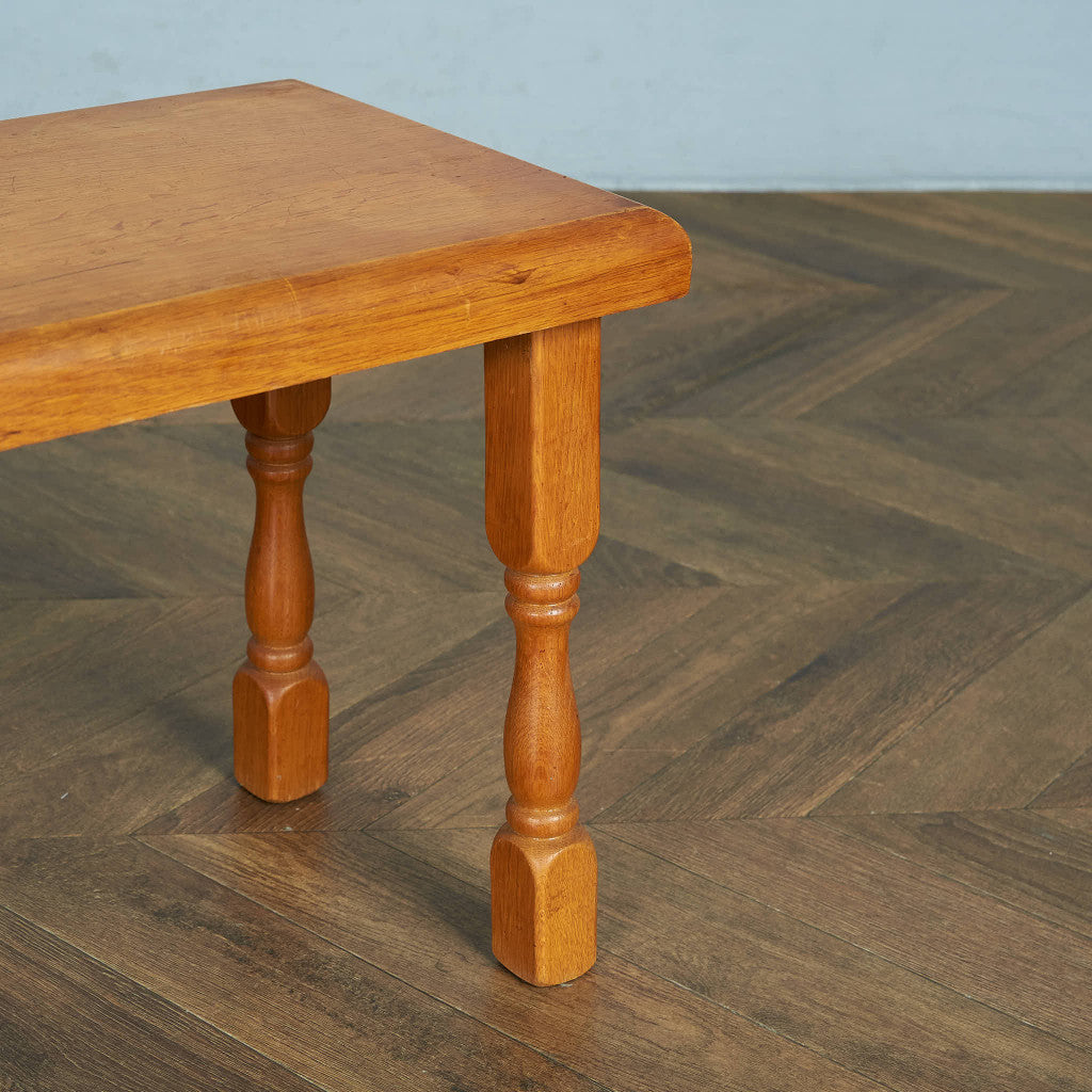 Dutch solid oak nesting table #85389