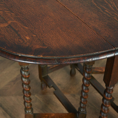 英国クラシック ドロップリーフ ゲートレッグテーブル #83843