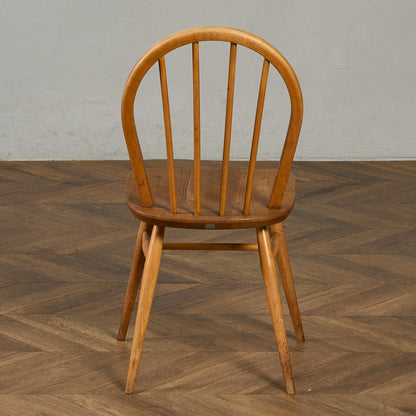 ヴィンテージ 4本 スポーク フープバックチェア ネイビーブルーラベル