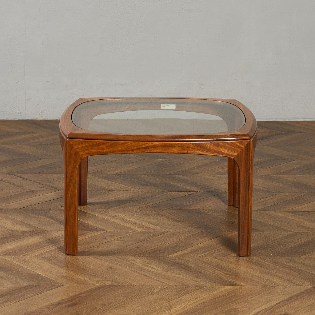 ヴィンテージ スクエア ガラス センターテーブル