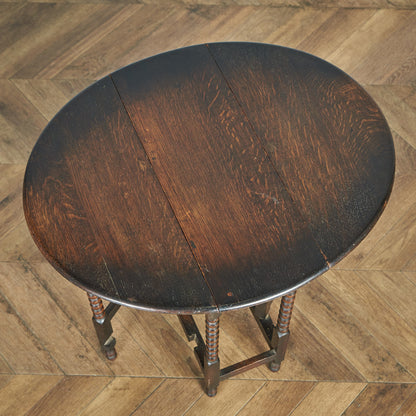 英国クラシック ドロップリーフ ゲートレッグテーブル