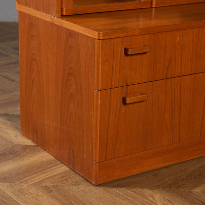 ヴィンテージ ガラス キャビネット