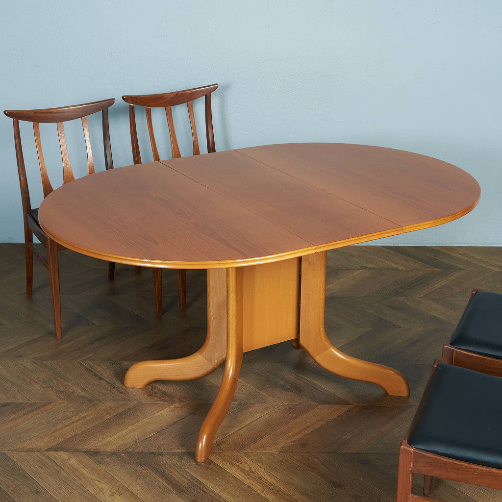 British Vintage Drop Leaf Dining Table #84059