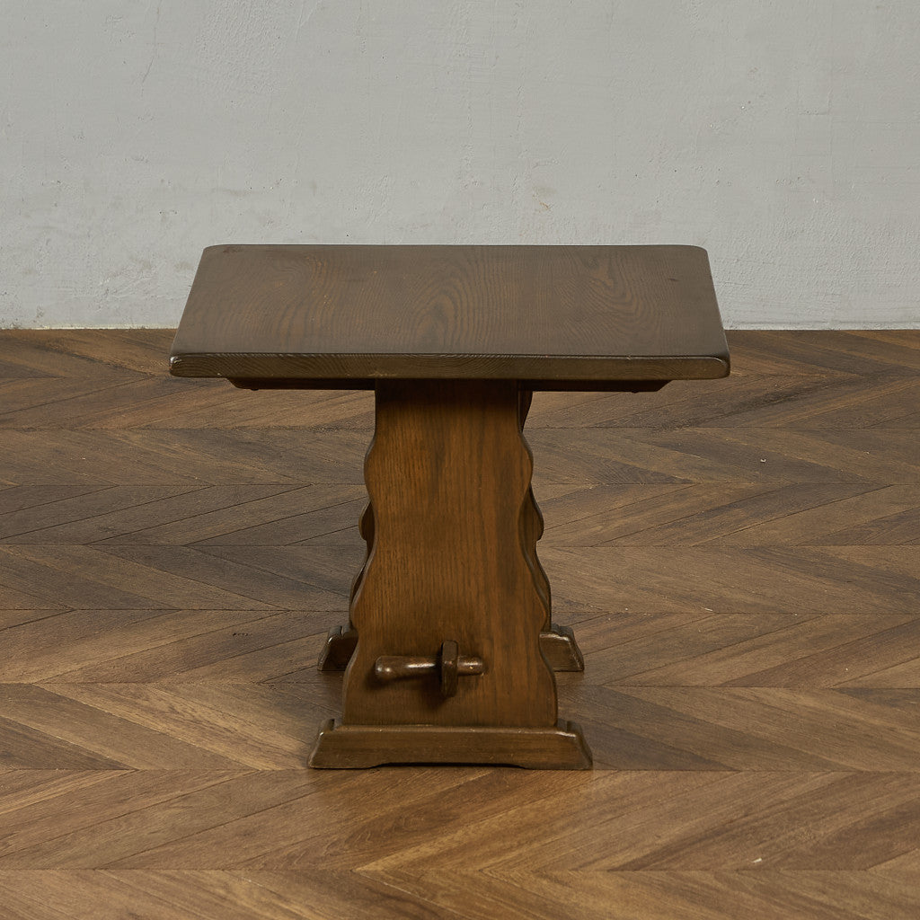 英国 クラシック オーク材 センターテーブル サイドテーブル