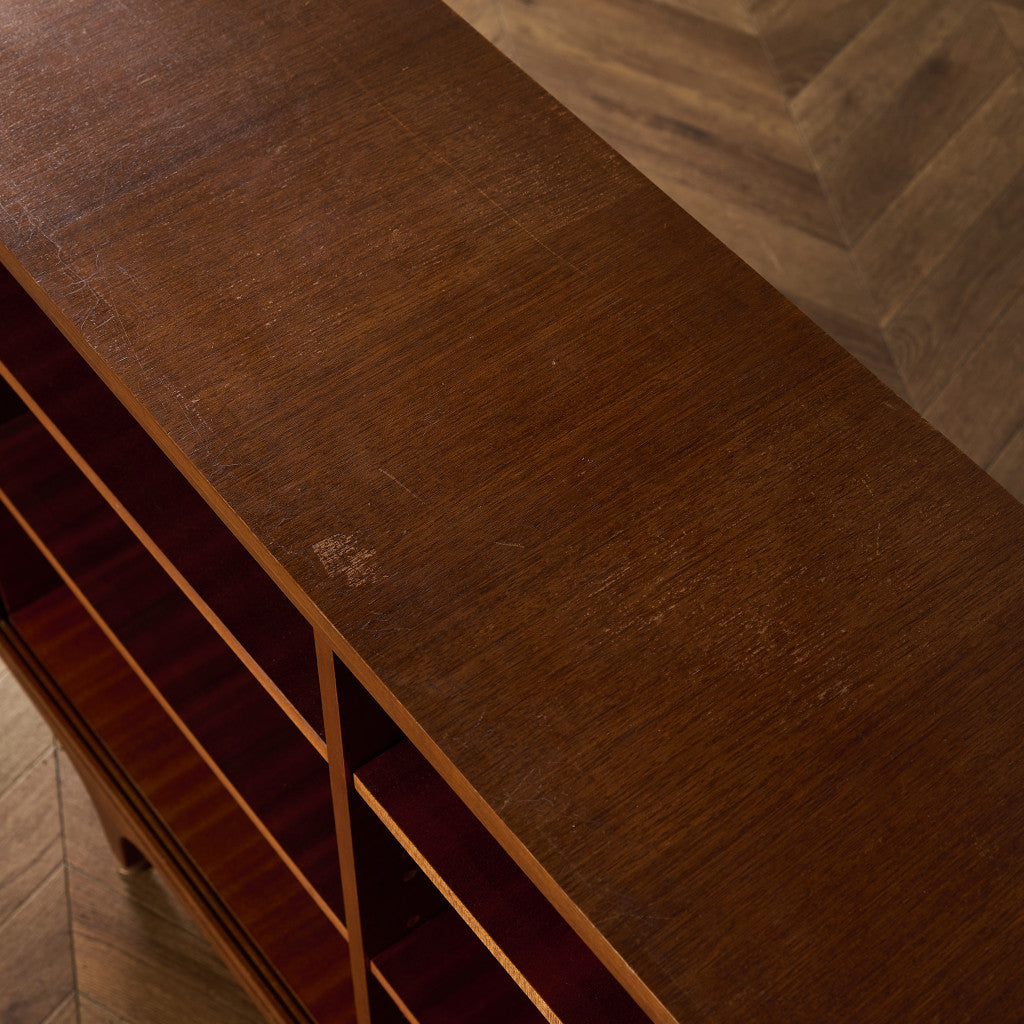 ヴィンテージ ナロー オープン ブックケース