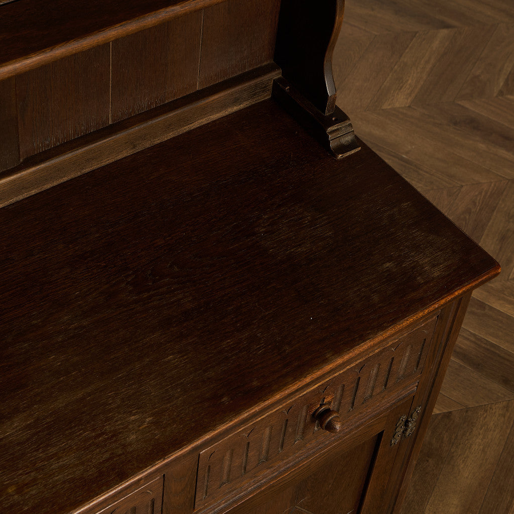 オーク材 ウェルシュドレッサー 食器棚