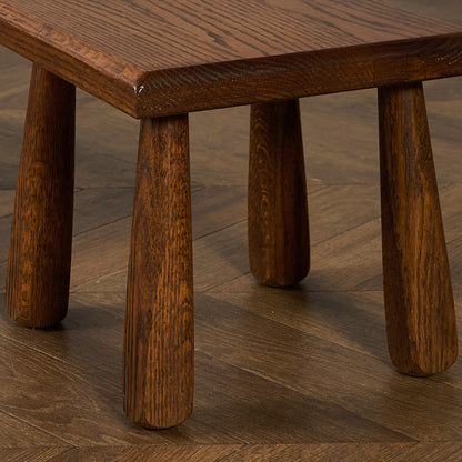 オランダ製 オーク無垢材 ネストテーブル