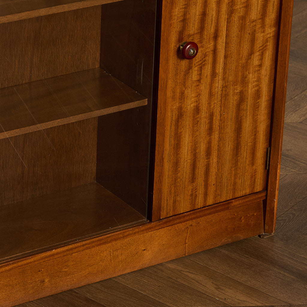 ヴィンテージ ガラス キャビネット 本棚