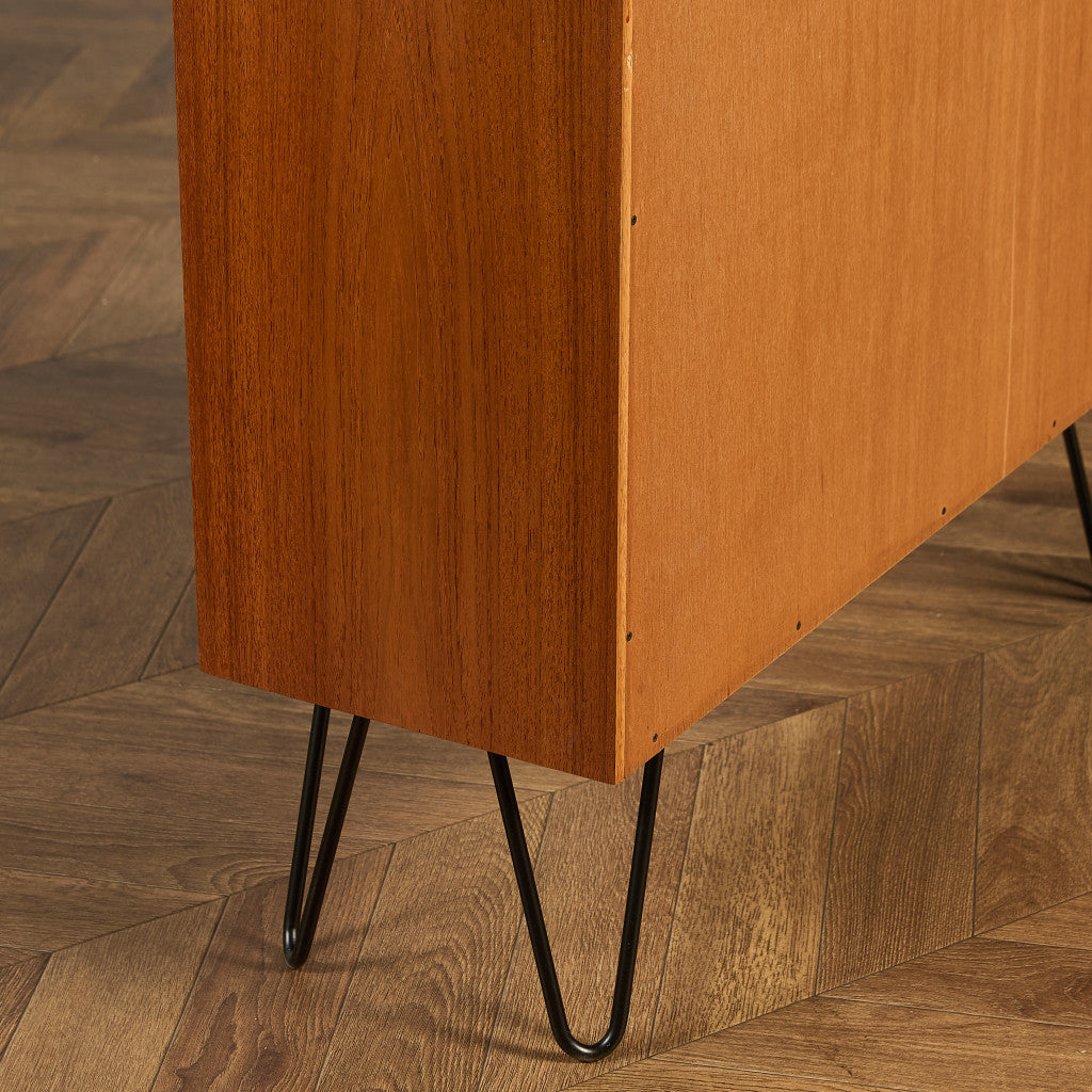 ヴィンテージ ブックシェルフ カスタム アイアンヘアピンレッグ