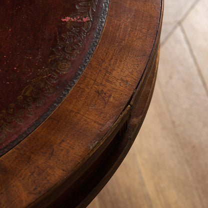 英国 クラシック リージェンシー 様式 ドラムテーブル