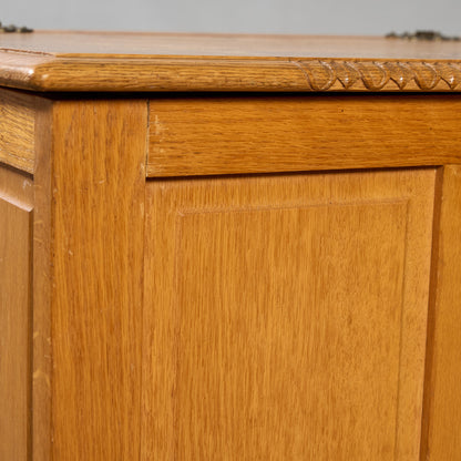 英国 クラシック オーク材 ブランケットボックス