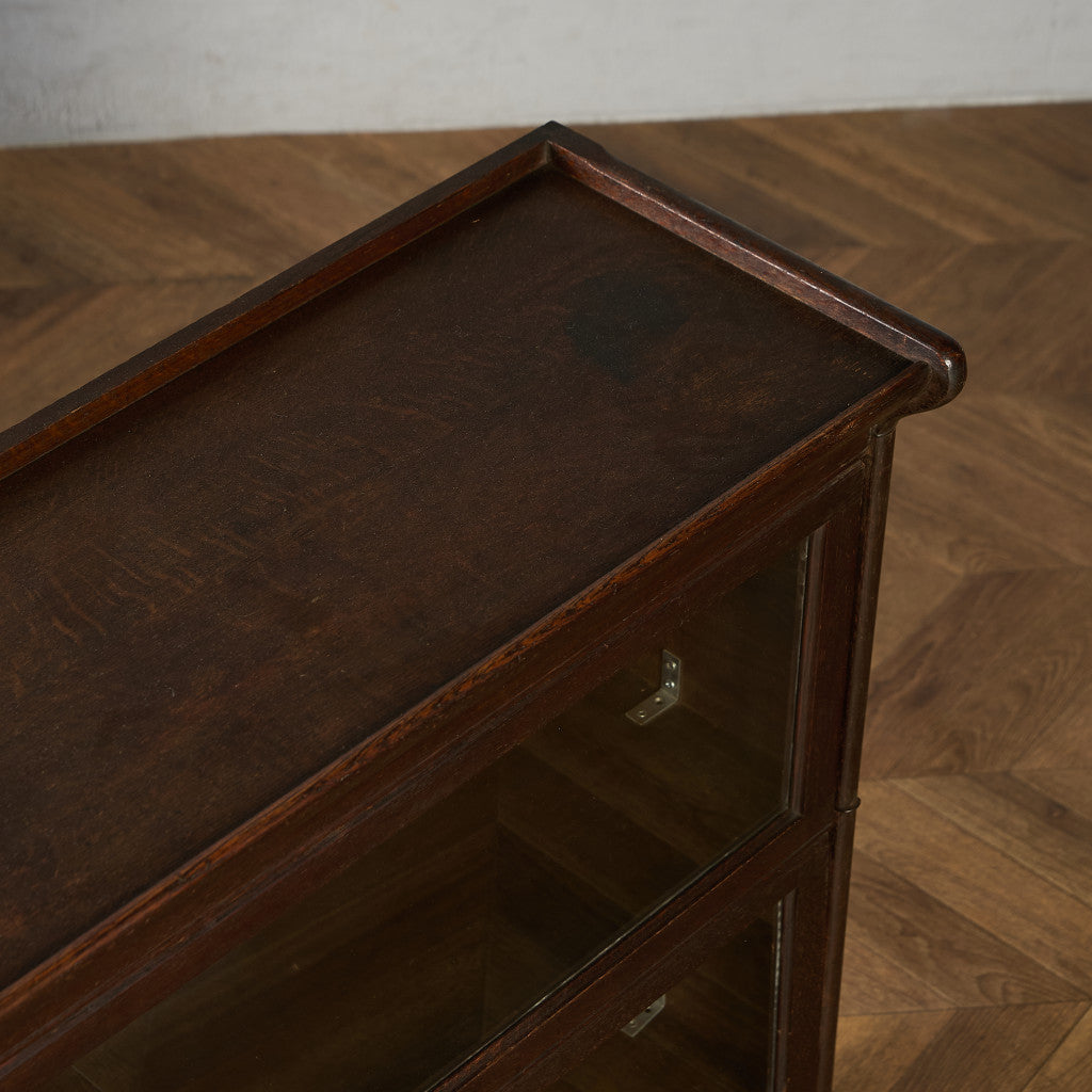 英国 アンティーク スタッキングブックケース 食器棚