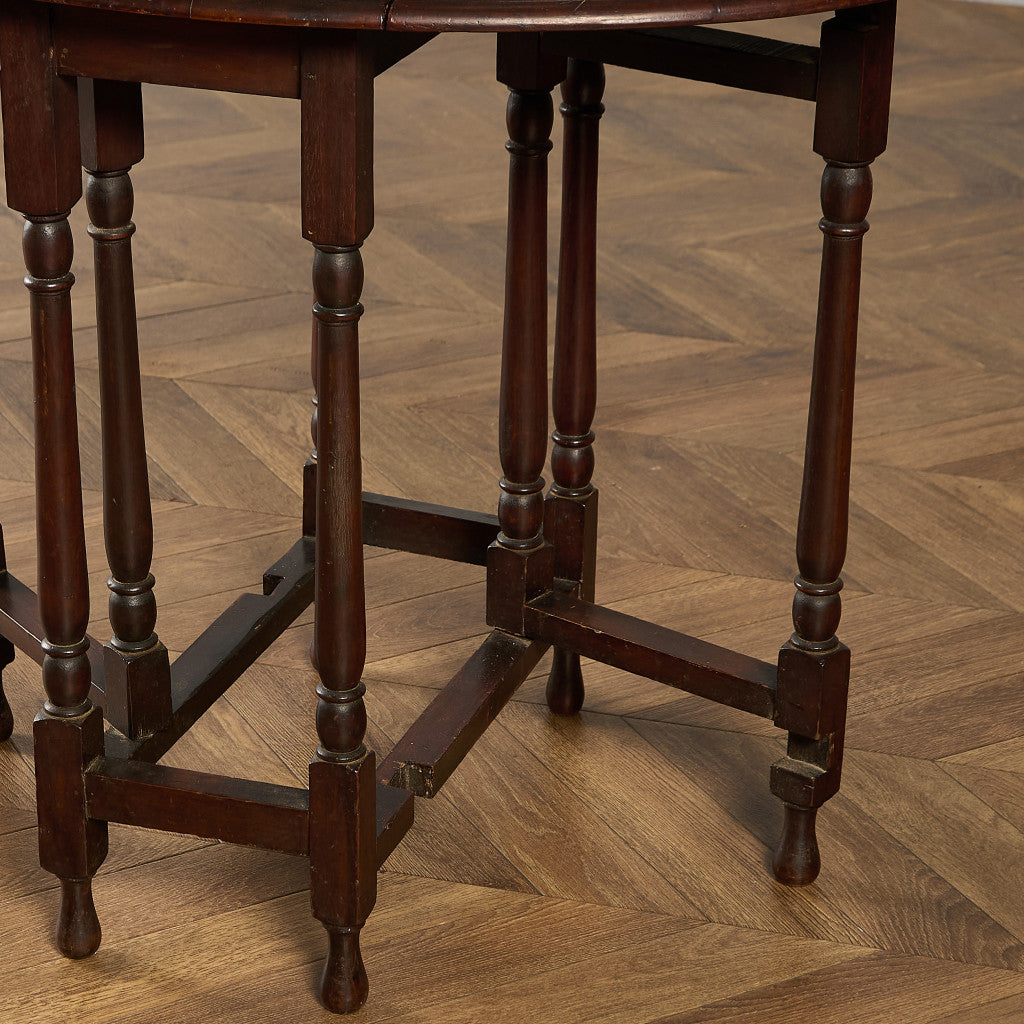 英国 クラシック ドロップリーフ ゲートレッグテーブル