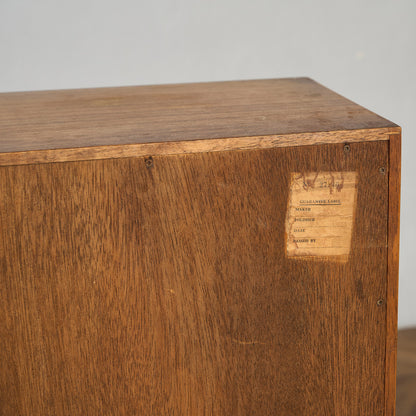 ヴィンテージ ナロー ガラスキャビネット ブックケース