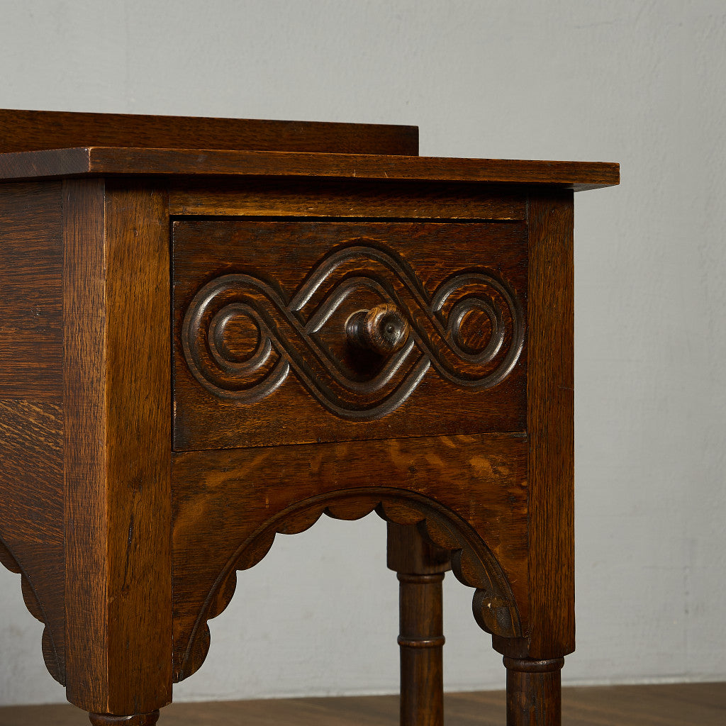 英国 クラシック 引き出し付き サイドテーブル #90096