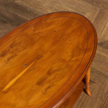 英国 クラシック オーバル センターテーブル コーヒーテーブル #90167