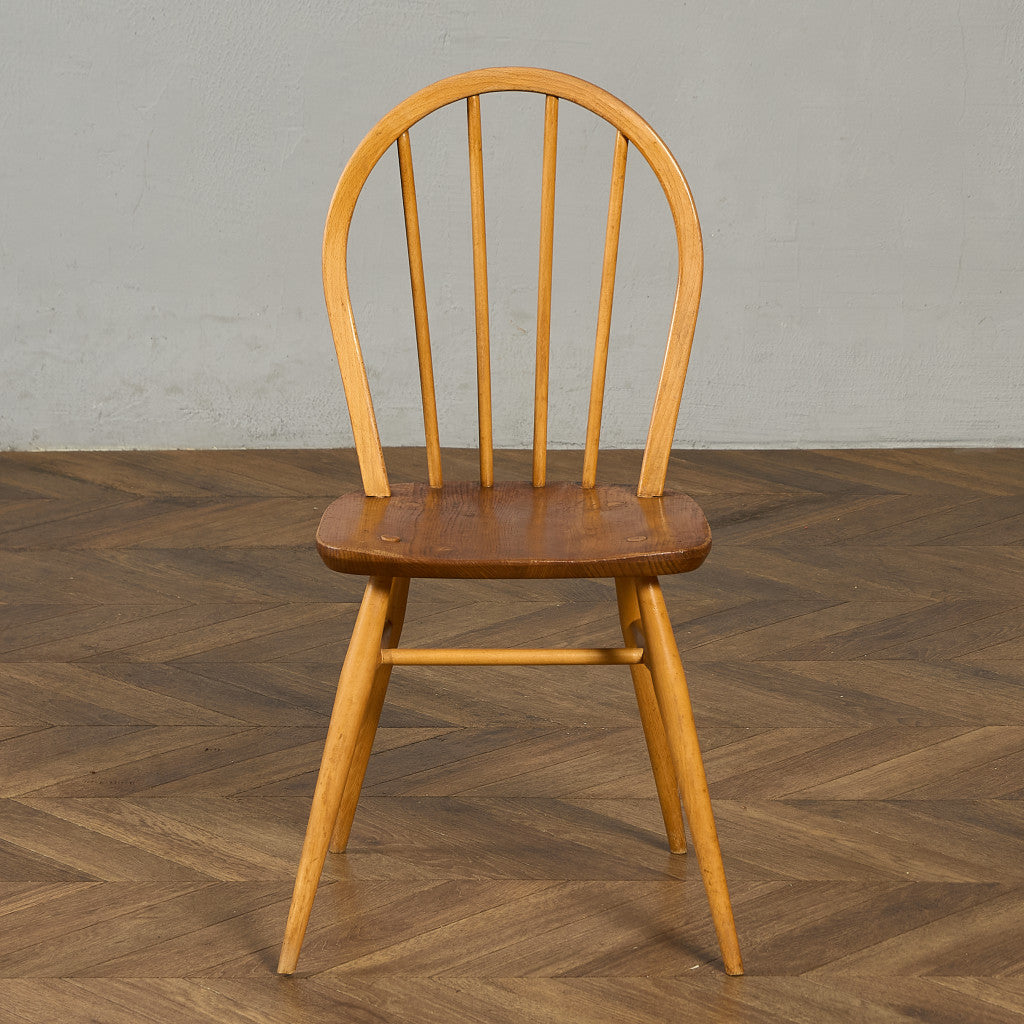 アーコール ERCOL ヴィンテージ 4本 スポーク フープバックチェア ラウンドゴールドラベル #89987