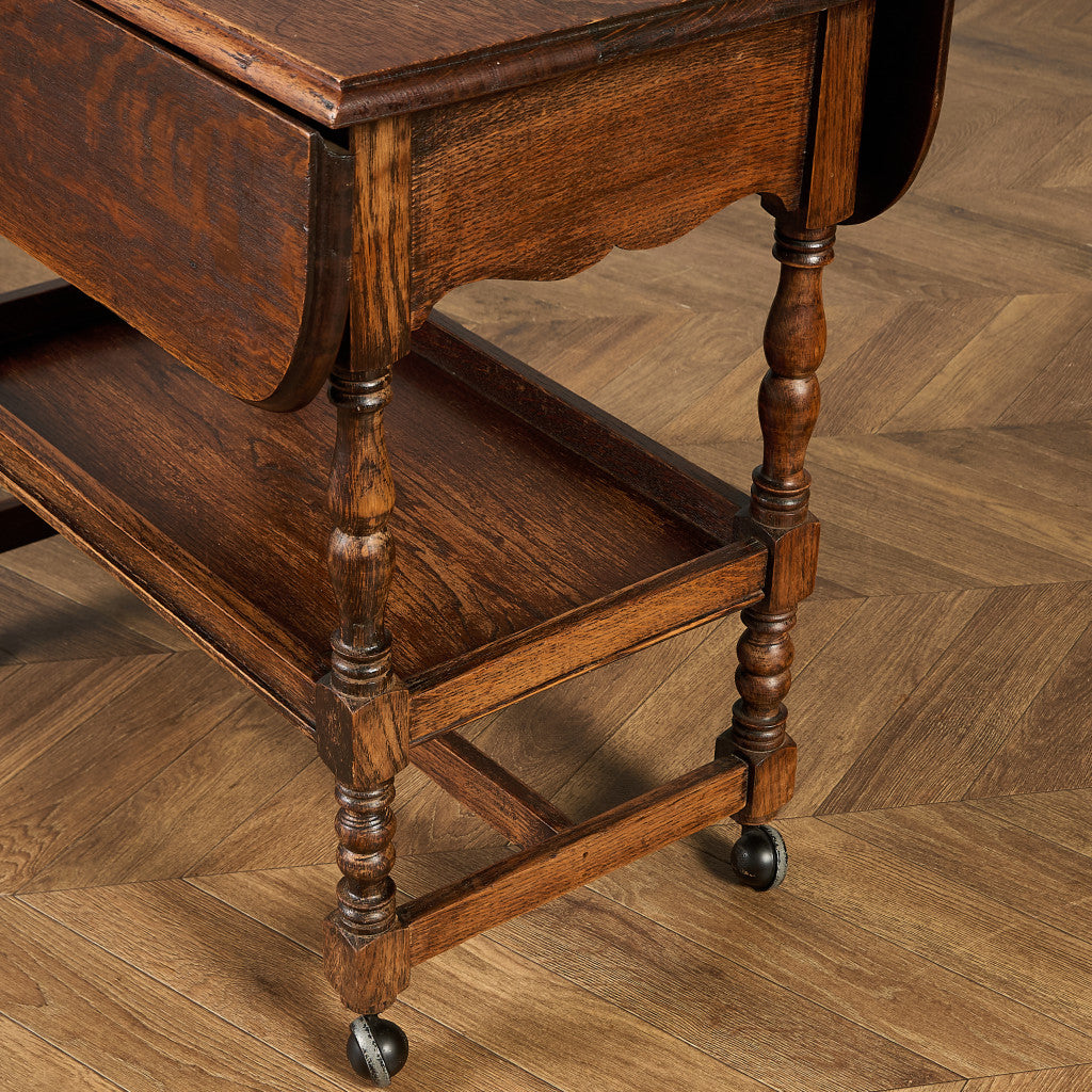 英国 クラシック ドロップリーフ サイドテーブル ティトロリー