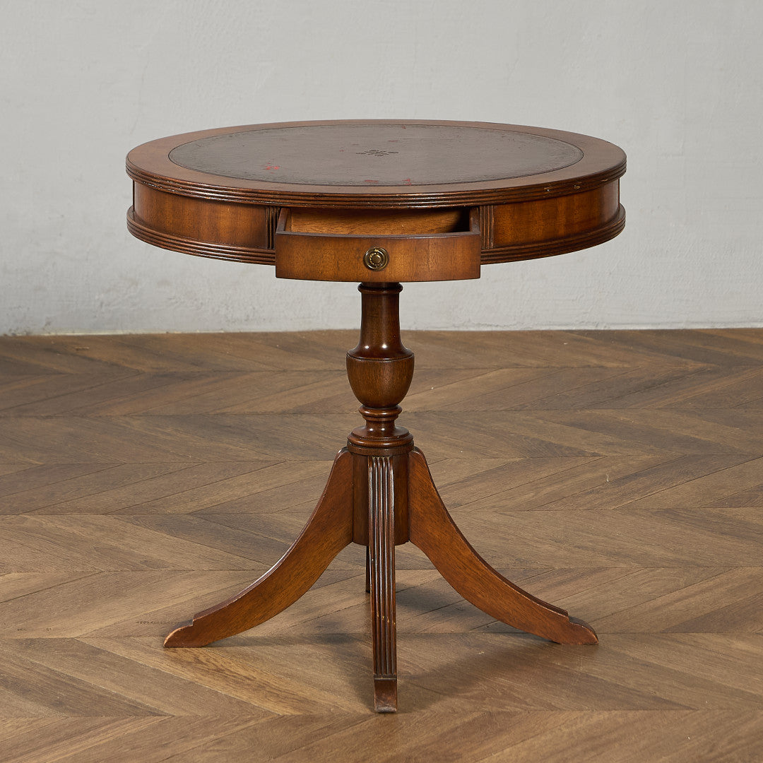 英国 クラシック リージェンシー 様式 ドラムテーブル