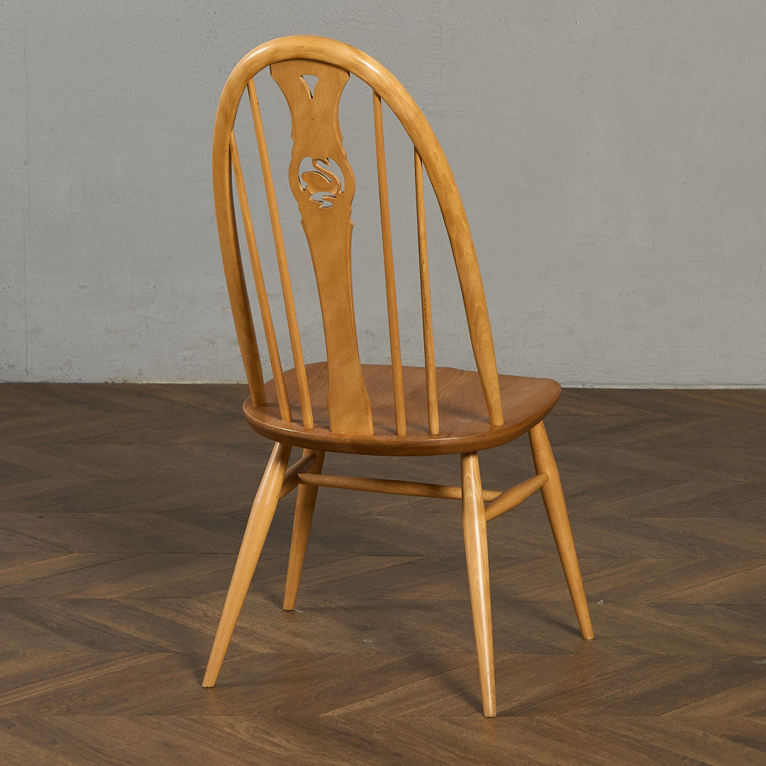 アーコール ERCOL スワンバックチェア ラウンドメタルラベル #97076