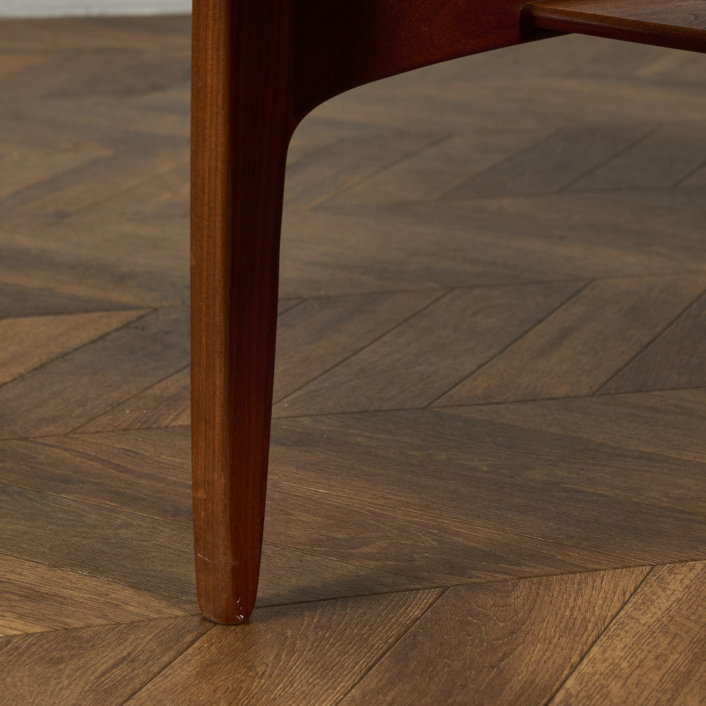 ロングジョン ヴィンテージ ガラストップ コーヒーテーブル