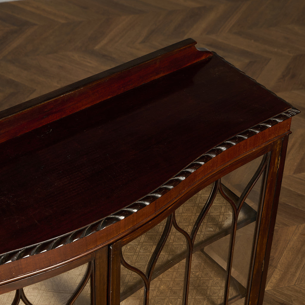 英国 クラシック ディスプレイ ガラス キャビネット