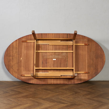 英国 ヴィンテージ オーバル ロング ダイニングテーブル #94160