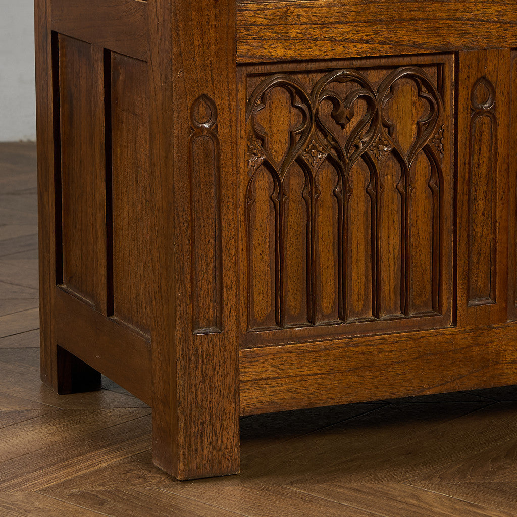 英国 クラシック オーク ブランケットボックス