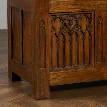 英国 クラシック オーク ブランケットボックス