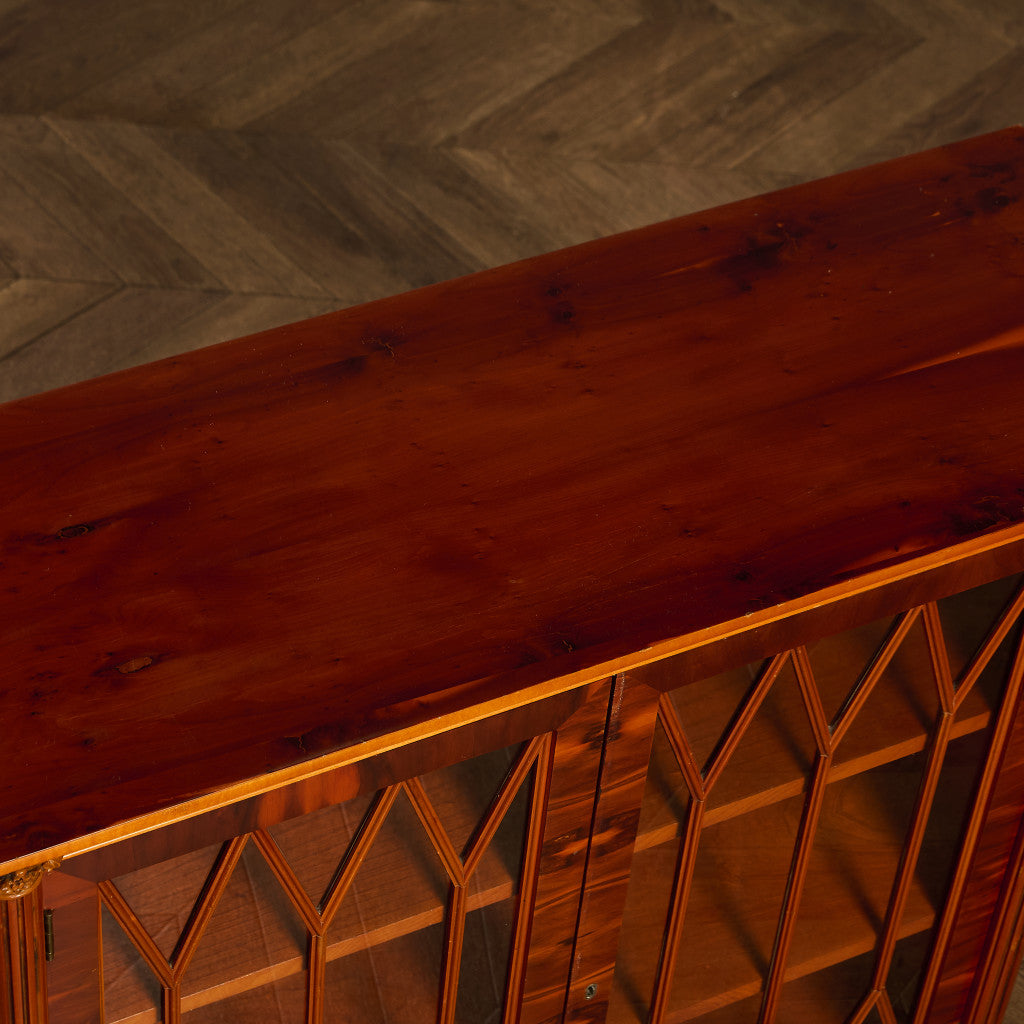 英国 クラシック エドワーディアン様式 ブックケース 食器棚