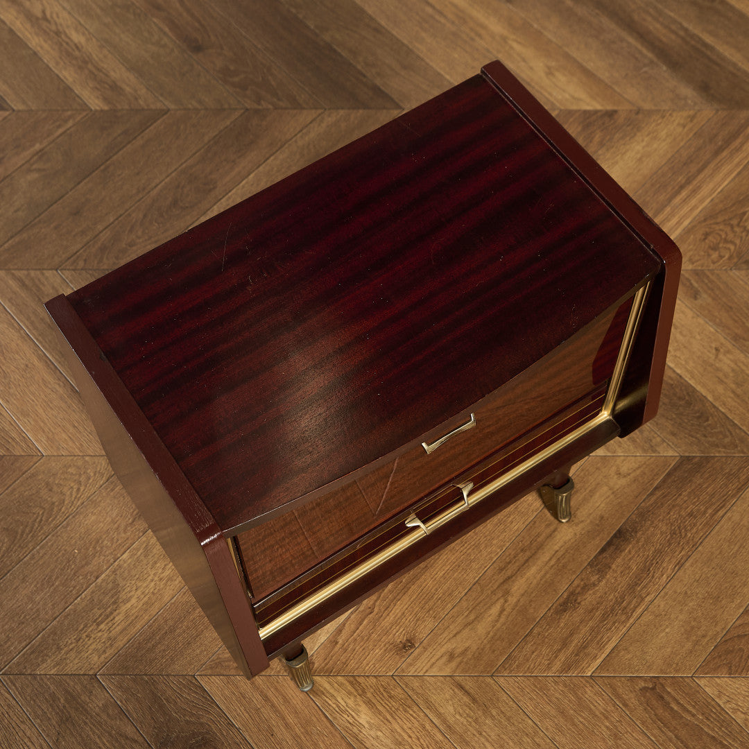 英国 ヴィンテージ ベッドサイド キャビネット