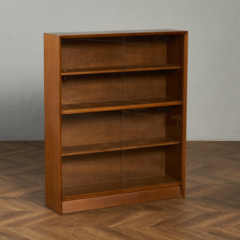 ヴィンテージ ガラスキャビネット 本棚