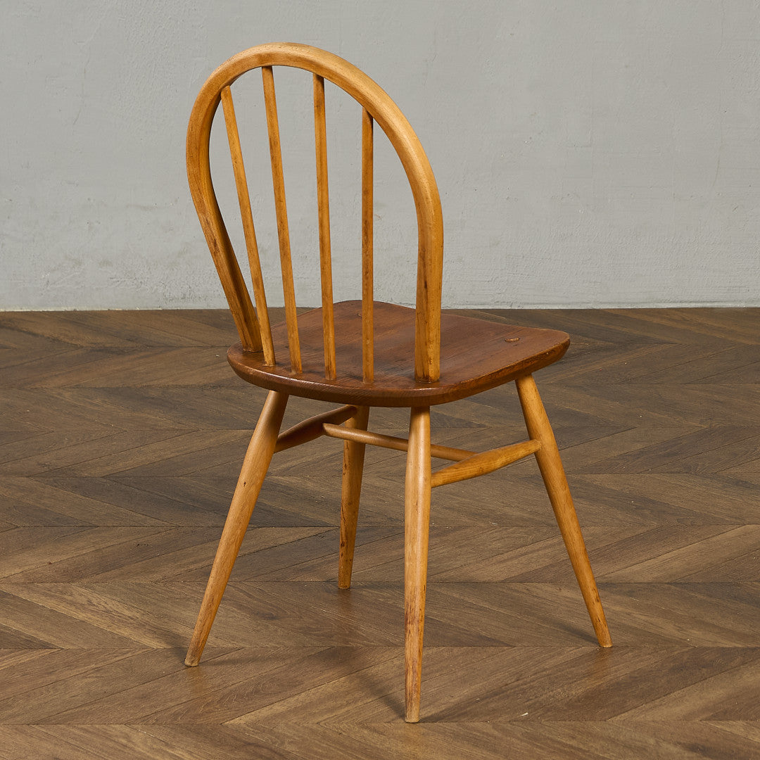 アーコール ERCOL ヴィンテージ 4本 スポーク フープバックチェア ラウンドゴールドラベル #89987