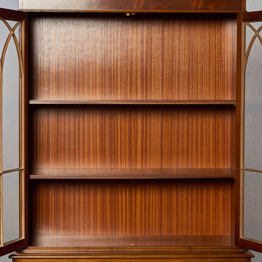 英国 クラシック エドワーディアン ブックケース 食器棚