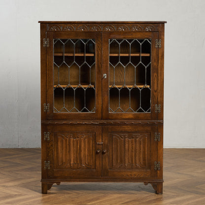 英国 クラシック オーク材 ブックケース