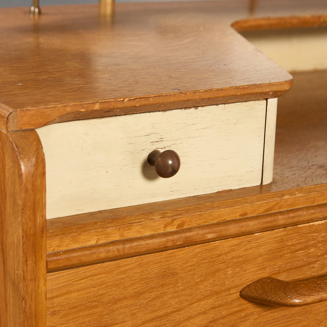 Chinese white ヴィンテージ ドレッシングチェスト ドレッサー 初期ゴールドラベル