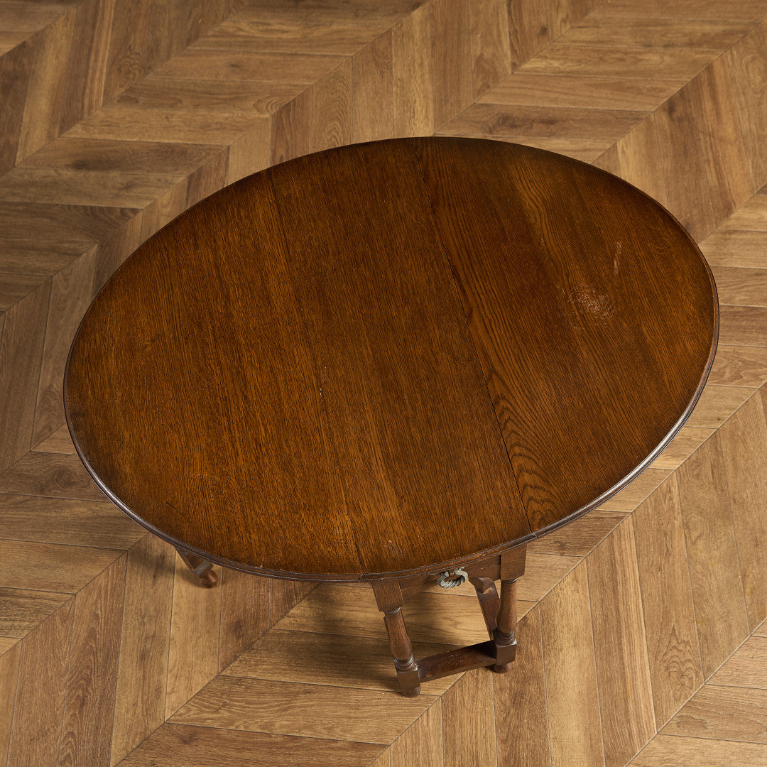 英国 クラシック ドロップリーフ ゲートレッグテーブル