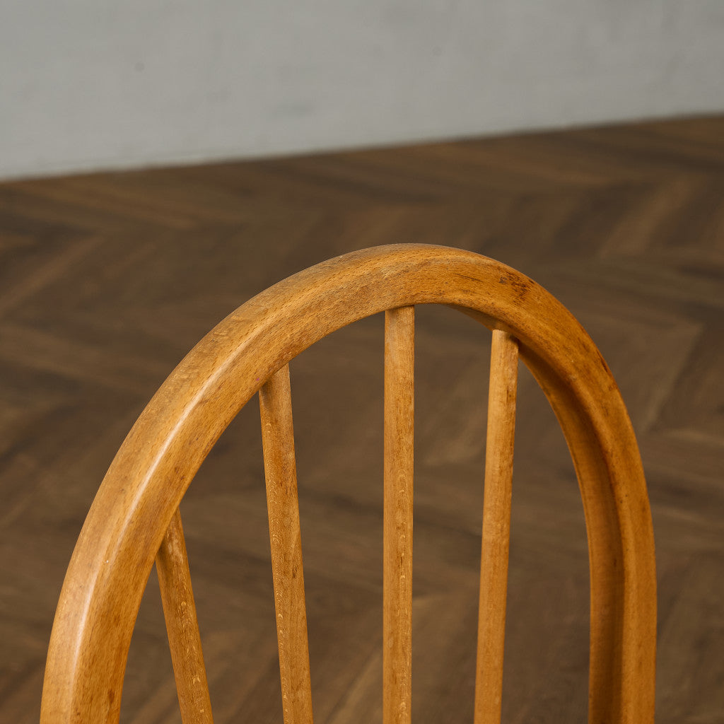 ヴィンテージ 4本 スポーク フープバックチェア ラウンドゴールドラベル