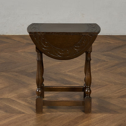 英国 クラシック ターントップ ドロップリーフ サイドテーブル