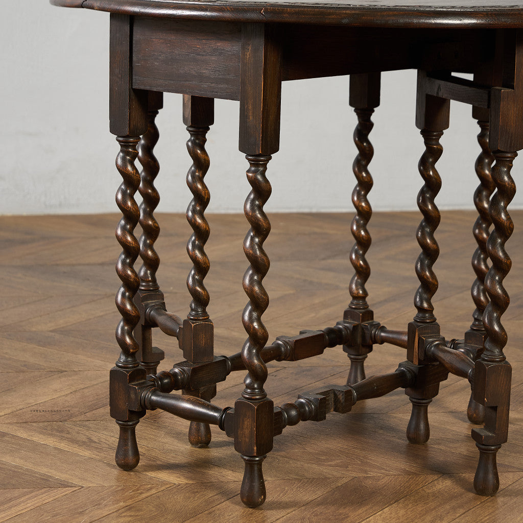 英国 クラシック ドロップリーフ ゲートレッグテーブル