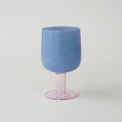 [74022][アマブロ  amabro]TWO TONE WINE GLASS / Blue×Pink