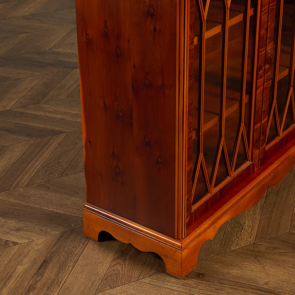 英国 クラシック エドワーディアン様式 ブックケース 食器棚