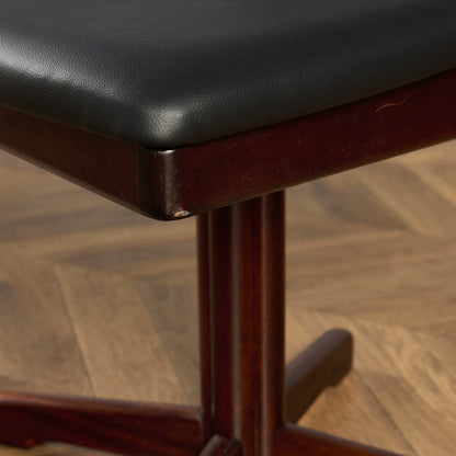 ヴィンテージ エクステンション ラウンド ダイニング 5点セット 座面張替え済み