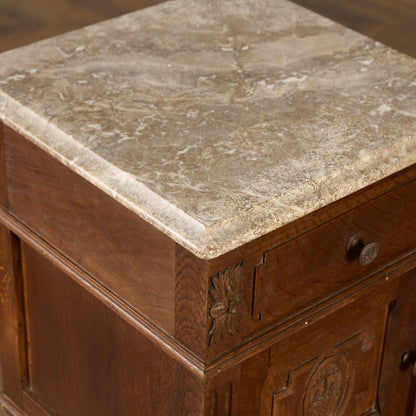 英国 クラシック 大理石 サイドキャビネット #96619