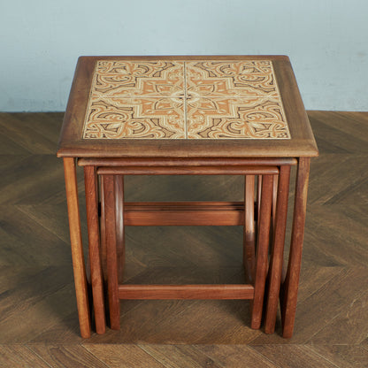 Astro セラミックタイルトップ ネストテーブル (3552D)