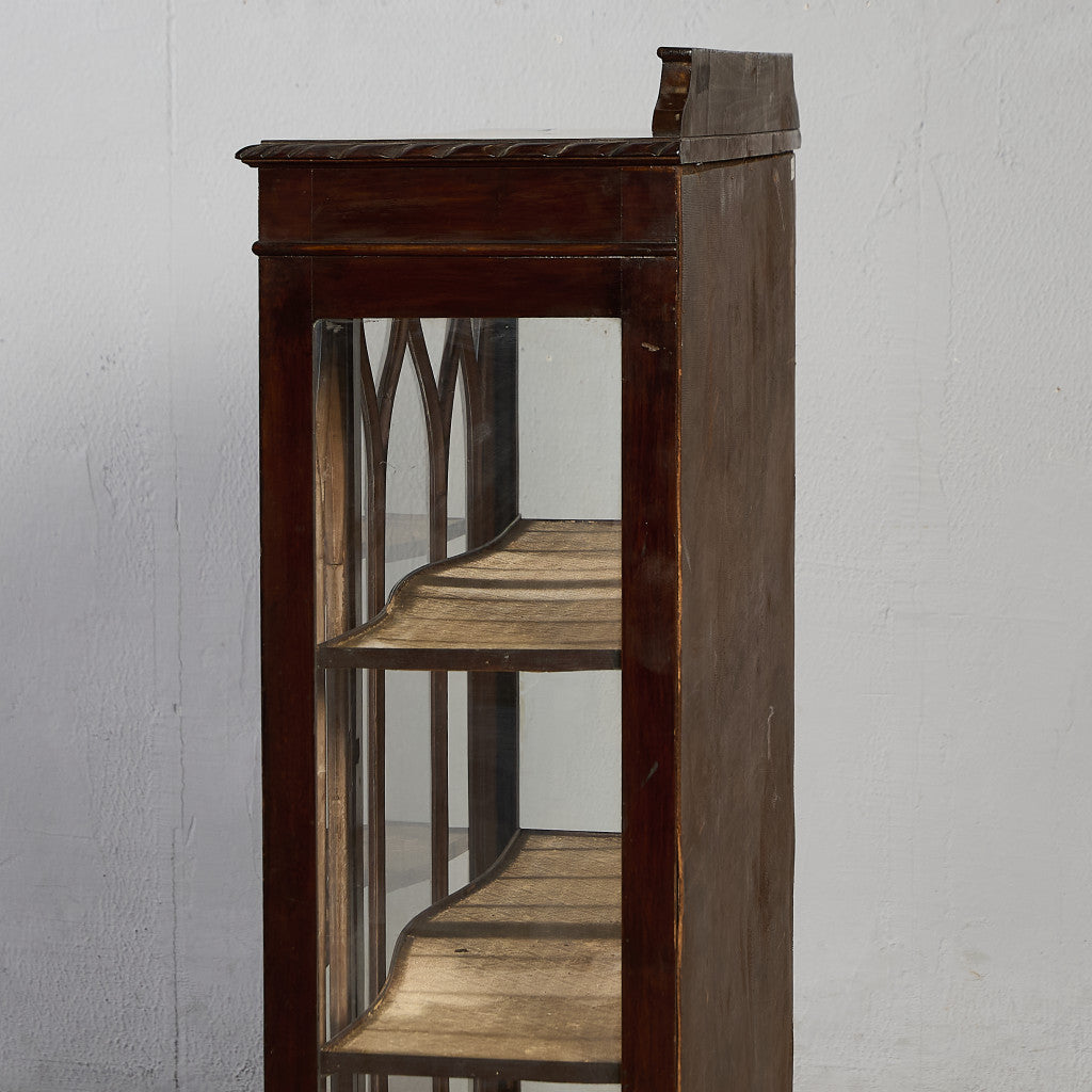 英国 クラシック ディスプレイ ガラス キャビネット