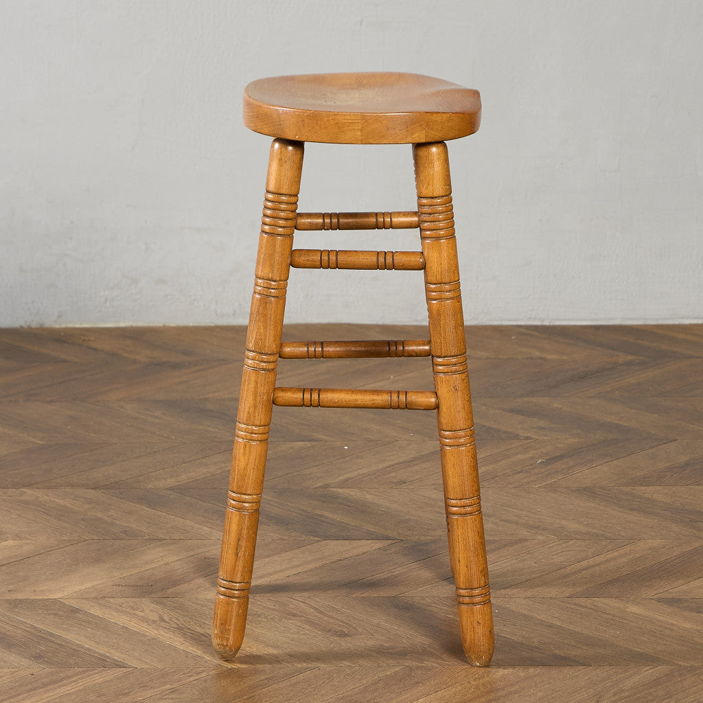 イギリス ヴィンテージ ハイ スツール