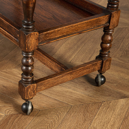 英国 クラシック ドロップリーフ サイドテーブル ティトロリー